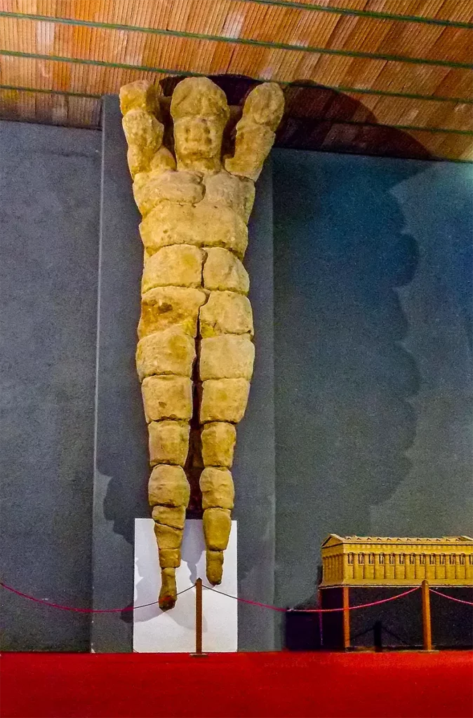 Telamone di Agrigento custodito nel Museo Archeologico Regionale Pietro Griffo (foto di Antonietta Patti)