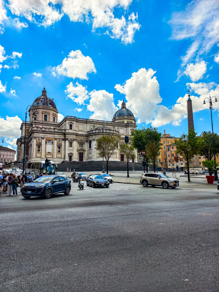 retro della basilica di Santa Maria Maggiore a roma