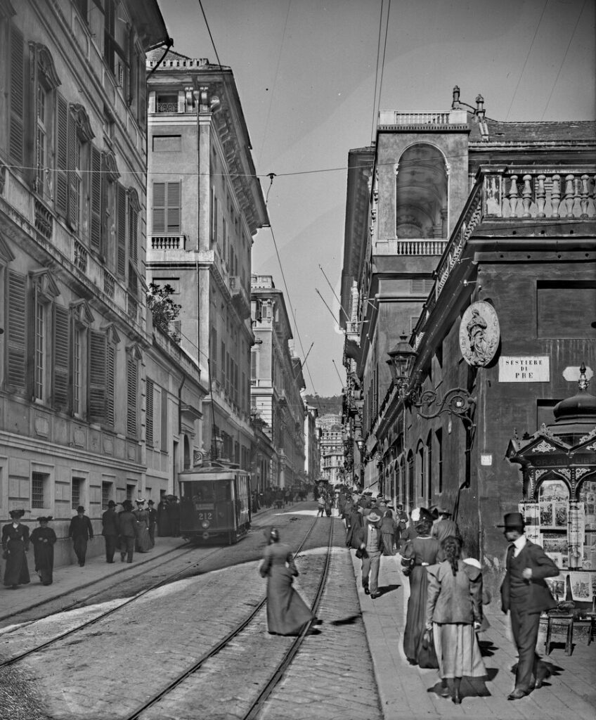 strada balbi dove si affacciano i palazzi dei rolli